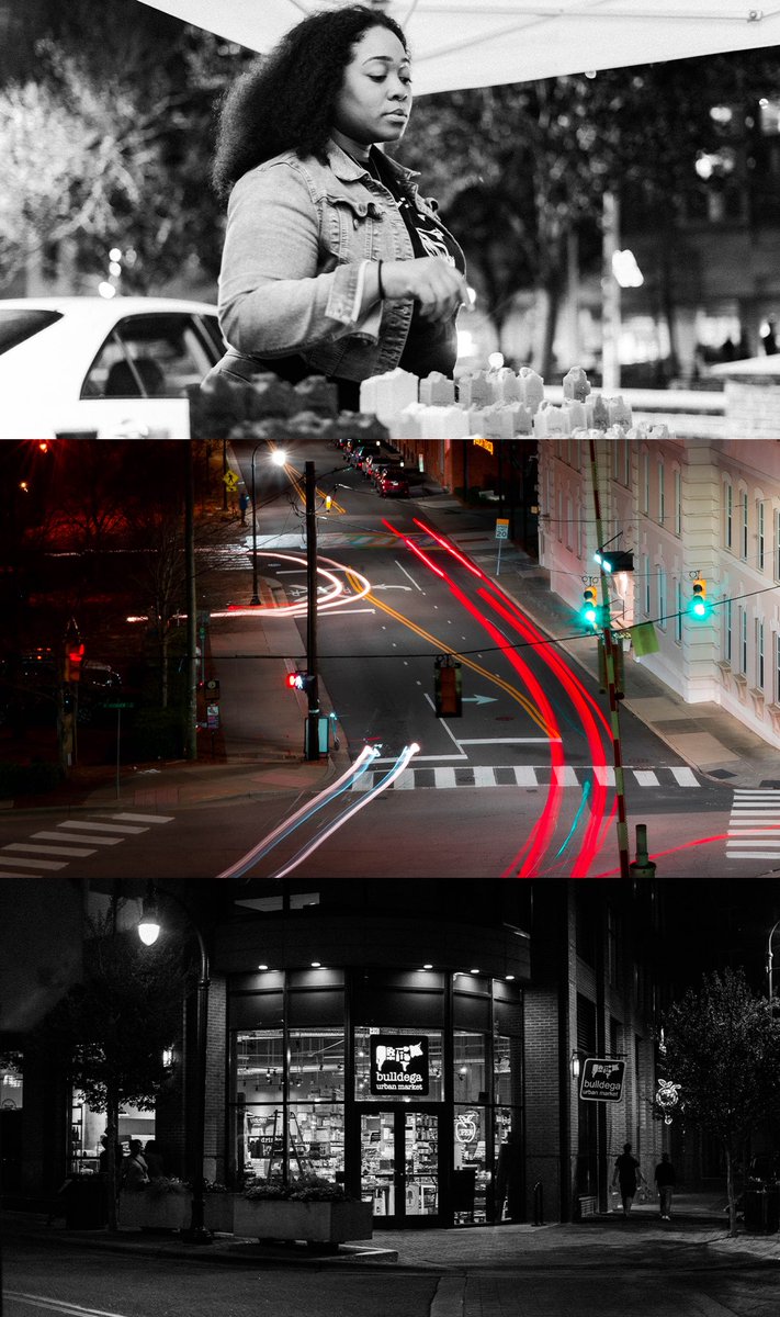 shootwithtc's tweet photo. Downtown Durham @ Night (Click to view more) #DURM #BullCity https://t.co/UjMWjZXTZ5