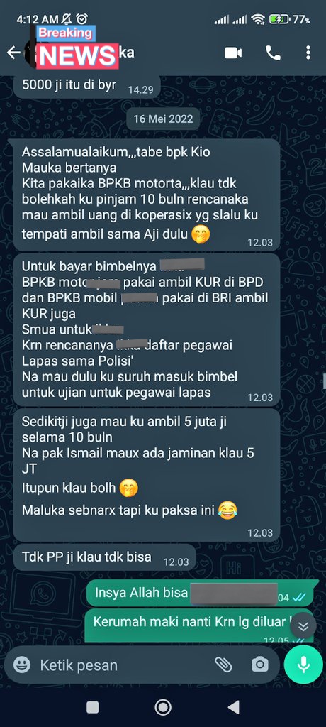 Klo dipake 10 bulan harusnya Maret kemarin sdh dibalikin ygy! Tp nda apa2lah, mungkin mau dicukupkan setahun 😊