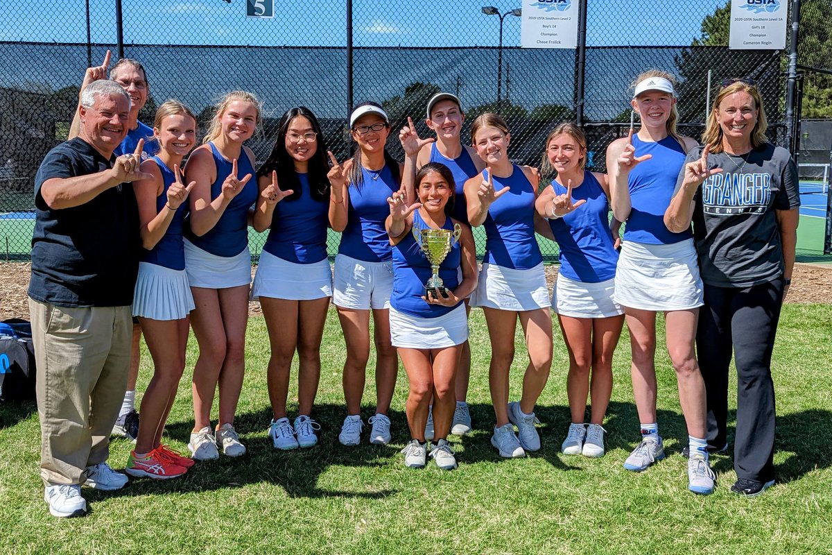 CoachBlythe0's tweet photo. TENNIS UPDATE: Congratulations to the LaGrange Lady Grangers, who beat Starr's Mill 3-2 to win the Region 4-AAAA championship at the Peachtree City Tennis Center. Ana Rollings won in a tiebreaker at number three singles to give LaGrange the decisive point. https://t.co/mtnxRRJPlL