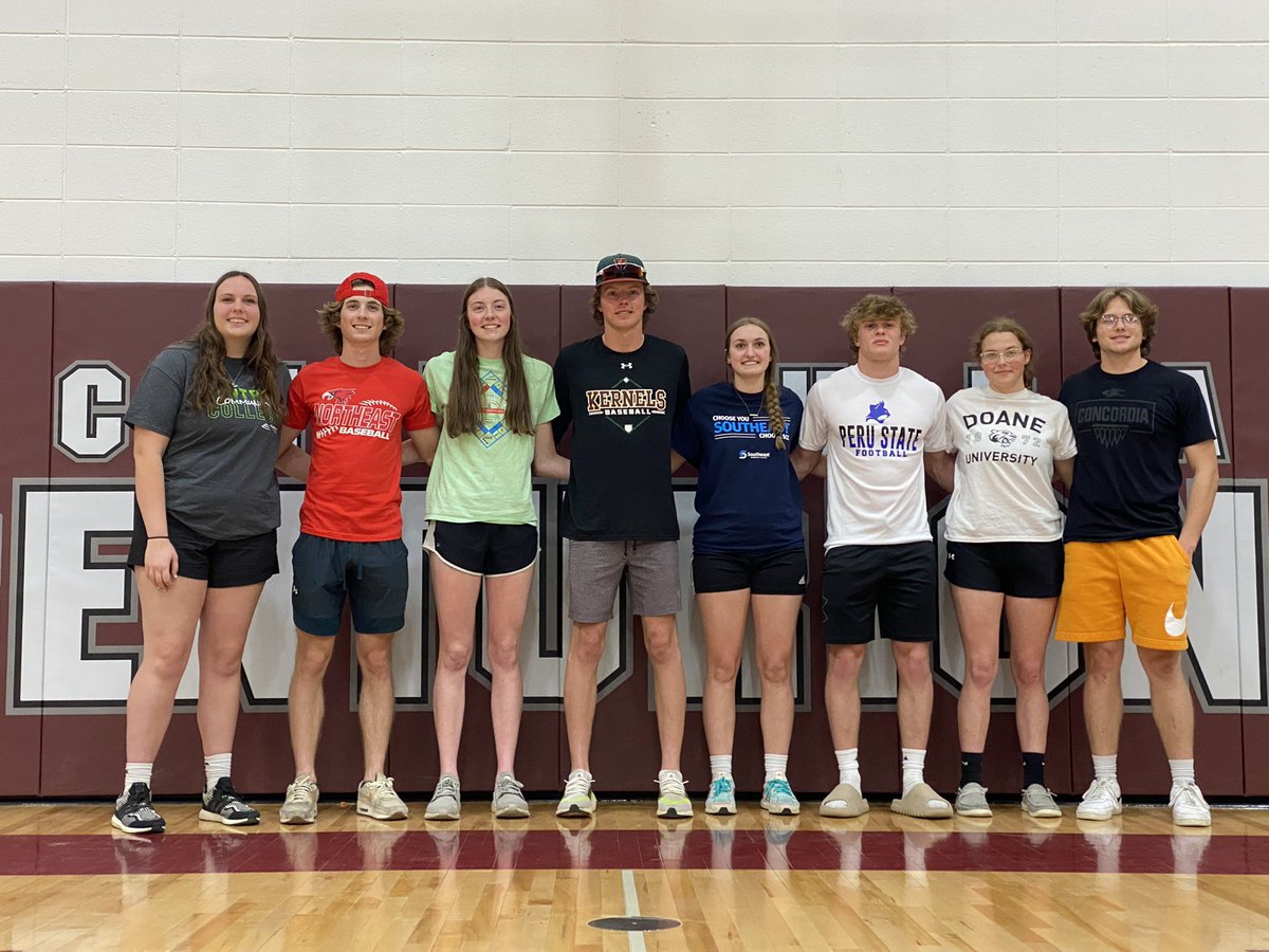 Spring Signing Day!

Centura (<a href="/CenturaSchool/">Centura School</a>) has 7️⃣ athletes put pen to paper, completing its largest cumulative signing class in school history ✍️

Colleges getting Centurions from 🏈🏐🥎🏀⚾️🎽

📺 <a href="/KSNBLocal4/">KSNB Local4</a> at 10!

<a href="/CenturaBrown/">Coach Brown</a> x <a href="/CenturaBoosters/">Centura Boosters</a> x #nebpreps