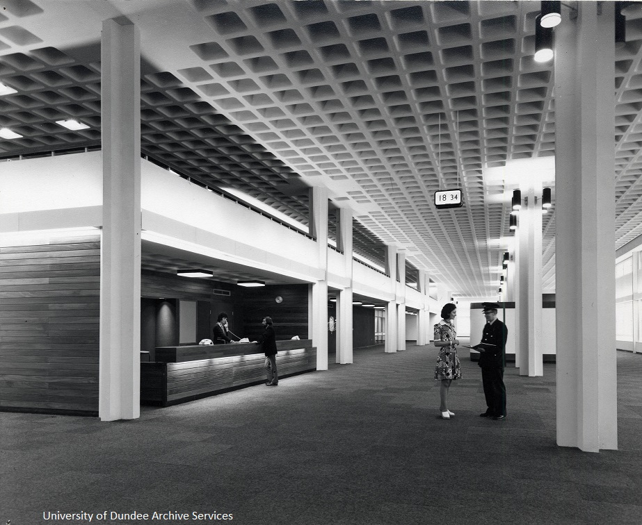 UoD_Archives_RM's tweet photo. #ThrowbackThursday The main concourse at Ninewell's Hospital #Dundee taken in 1973 about a year before the hospital formally opened. It has undergone a few alterations over the years #Archives #DundeeUniCulture https://t.co/Tt6rXVubSP