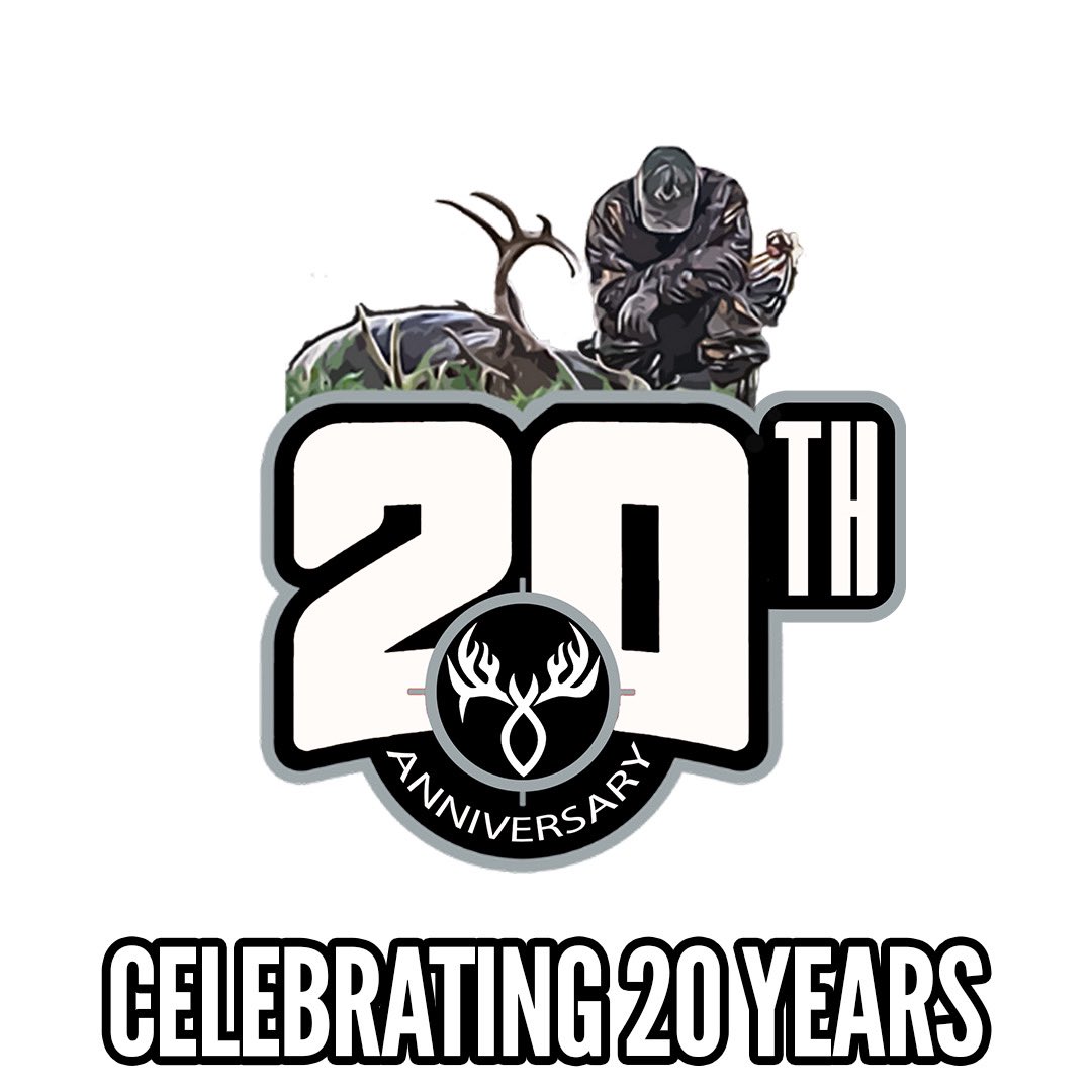 We are so blessed to be celebrating our 20th anniversary at BuckVentures this year! We would not be here today if it wasn't for our Lord and Savior &amp; we pray he is glorified through it all. Thank you again for your support over the years! “Shoot by Sight, Walk by Faith"