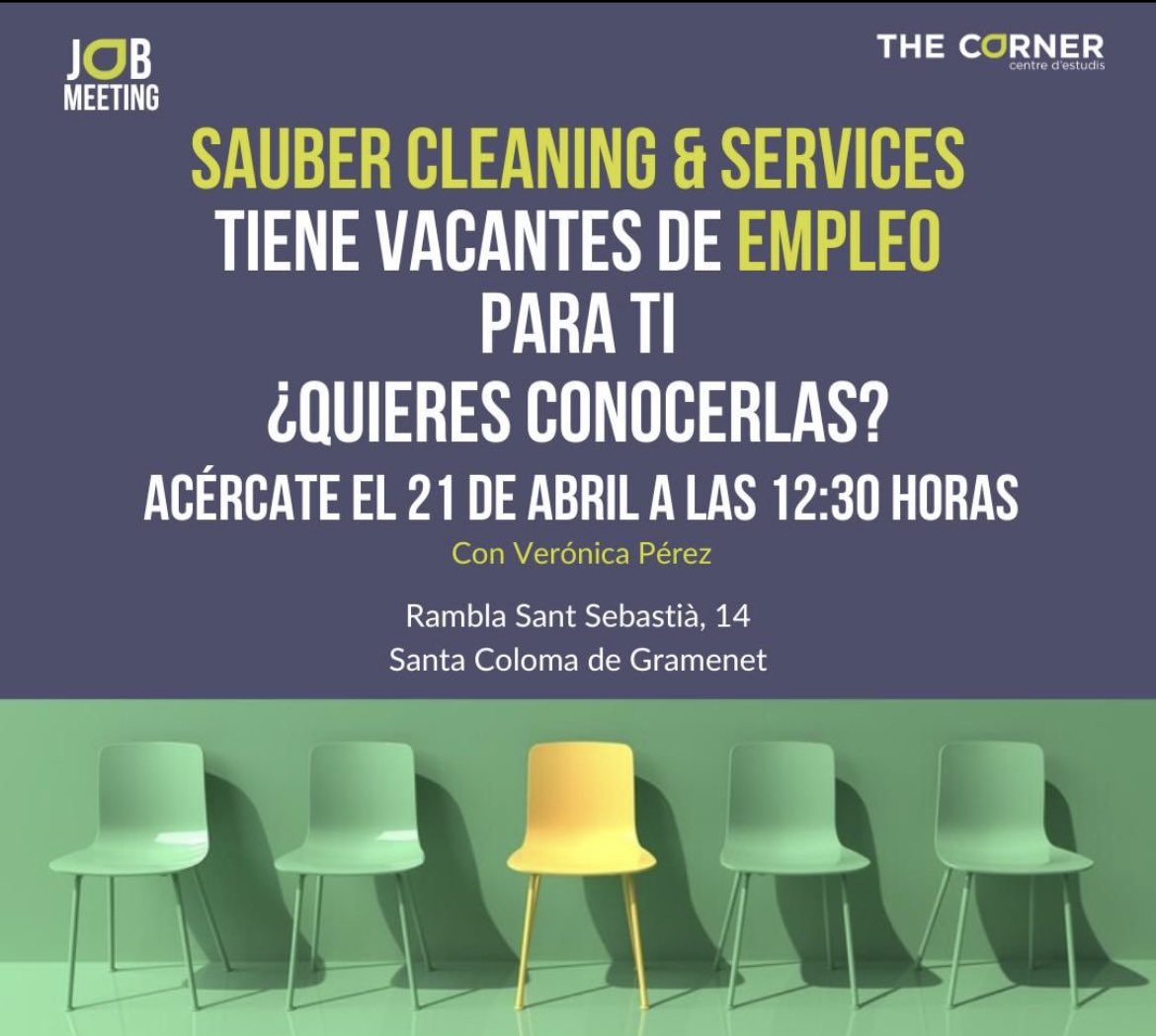 CentreTheCorner's tweet photo. Participa en nuestro Job Meeting y conoce qué vacantes tiene disponible la empresa SAUBER 🎯
Inscríbete en este enlace: https://t.co/ZCWBNfaffZ https://t.co/kHLNZTSOMy