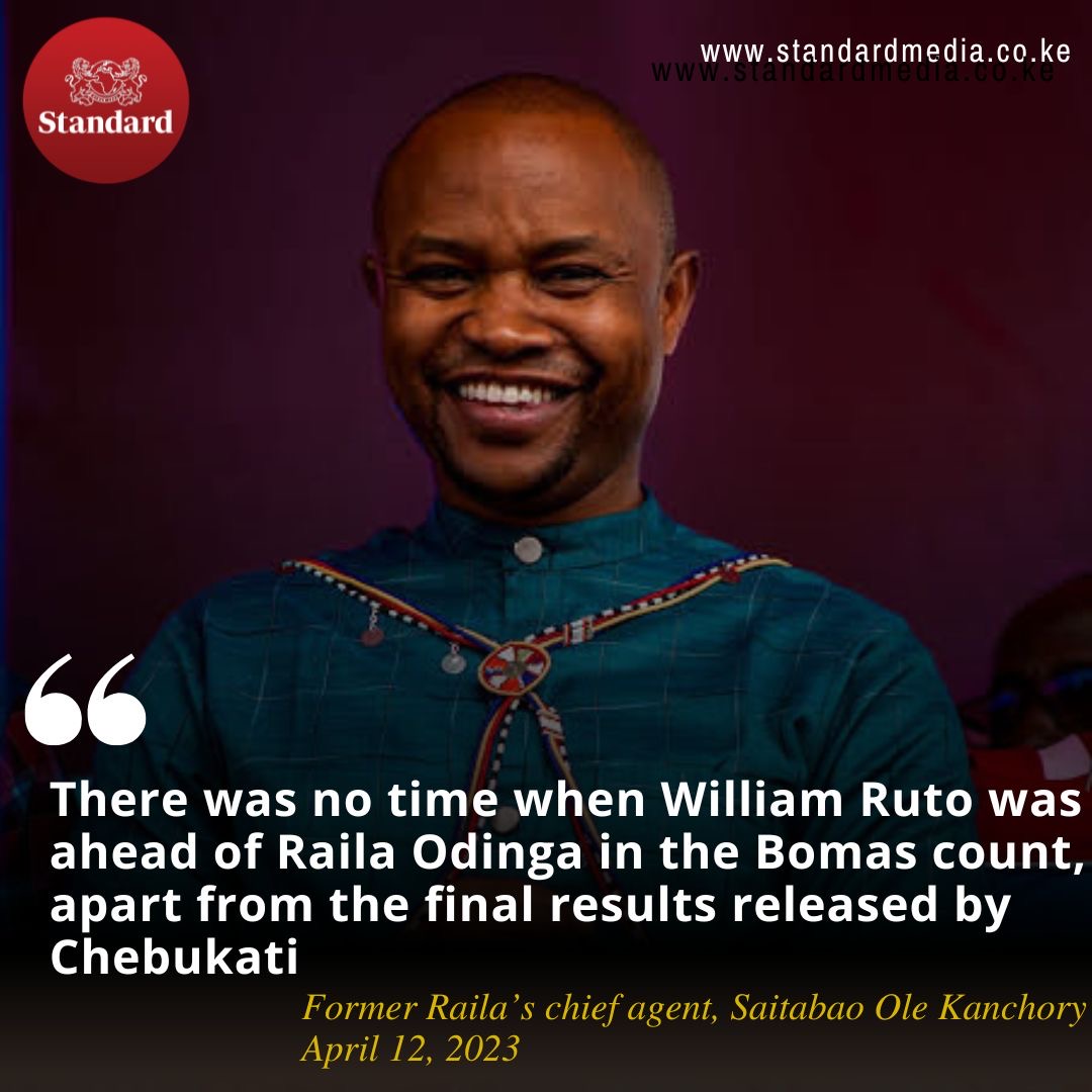 The standard digital on twitter saitabao ole kanchory there was no