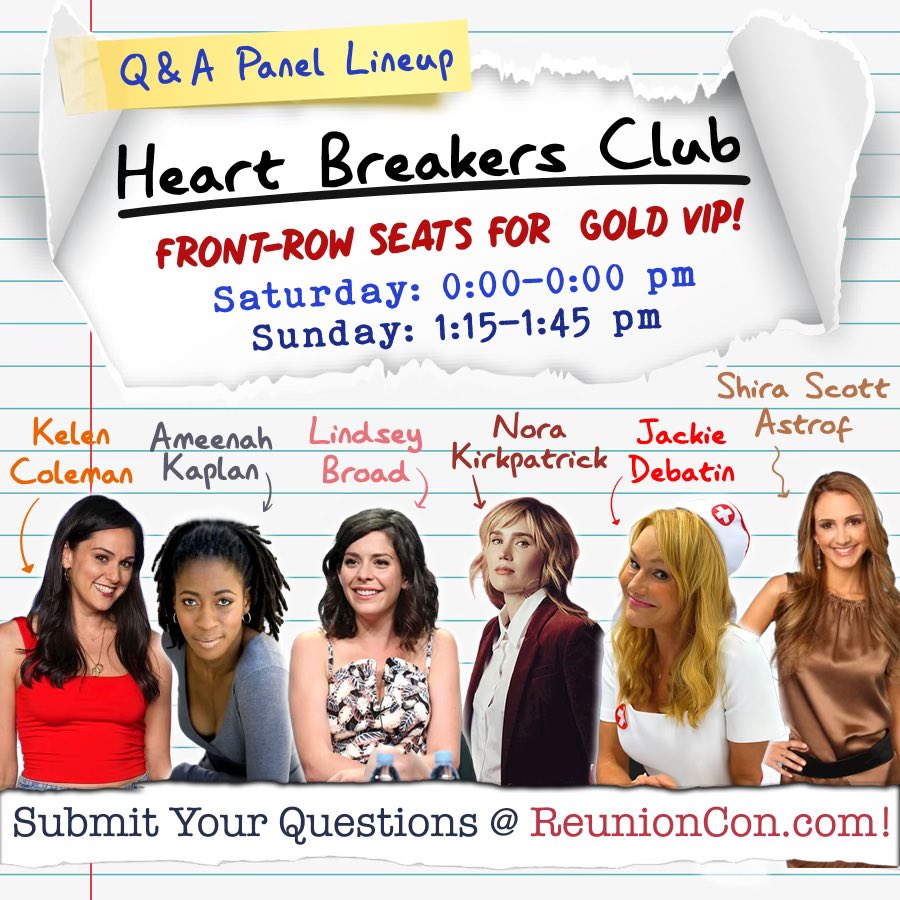 OfficeReunion's tweet photo. The Q&A Panel Interview Schedules are here and they are amazing!
#theofficereunion #theoffice #reunioncon #dundercon #theofficecon https://t.co/F86hsplMED
