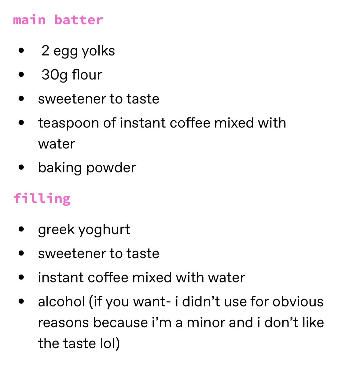 wispwyy's tweet photo. 174cal for the whole tiramisu !!! 🍰🧁🍪 https://t.co/rbxaZsXObE