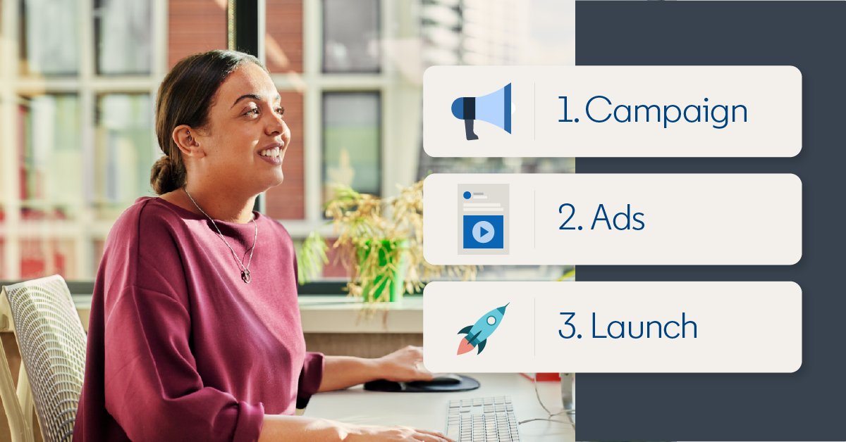 Advertising is easier than ever with Quick Mode’s three simple steps: 1) Build your campaign ✔️ 2) Set up your ad ✔️ 3) Launch ✔️ Learn more: linkedin.com/campaignmanager