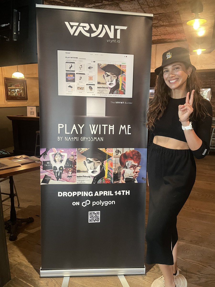 elbafame's tweet photo. Hi #Nyc Can't wait to get my component pack for Naomi's drop on April 14th! 🔥 #PlayWithMe @OnPolygon_ @naomiwgrossman @VRYNT_ @sparxlabsio https://t.co/rAmPYkznHv