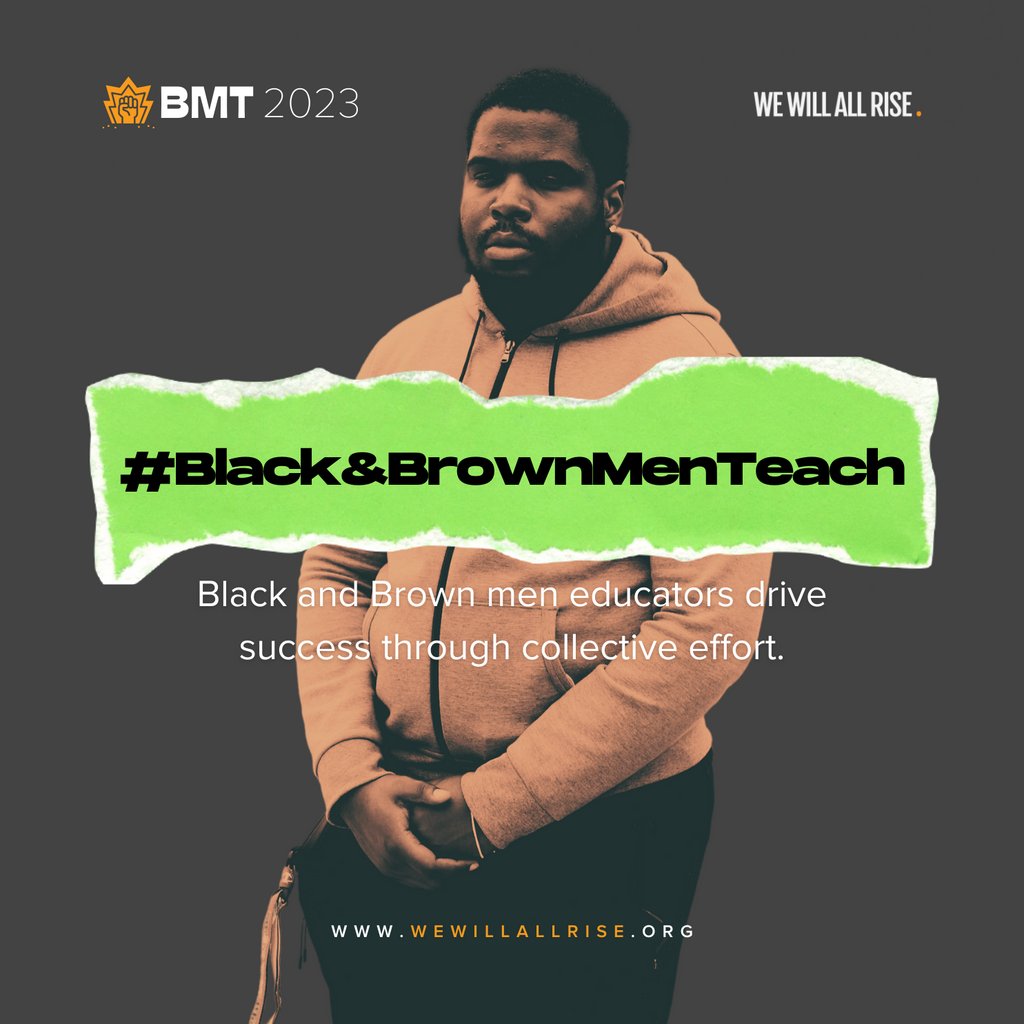 We Will All Rise works to increase the representation of Black and Brown men educators in classrooms and school buildings in the regions where we operate. 

#WeWillAllRise #BMT2023 #BlackandBrownMenTeach