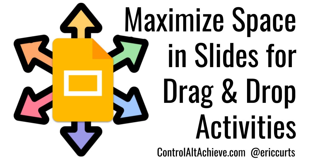 How to Maximize Space in Google Slides for Manipulative Drag and Drop Activities controlaltachieve.com/2021/12/max-sl… #GoogleEDU
#ControlAltAchieve