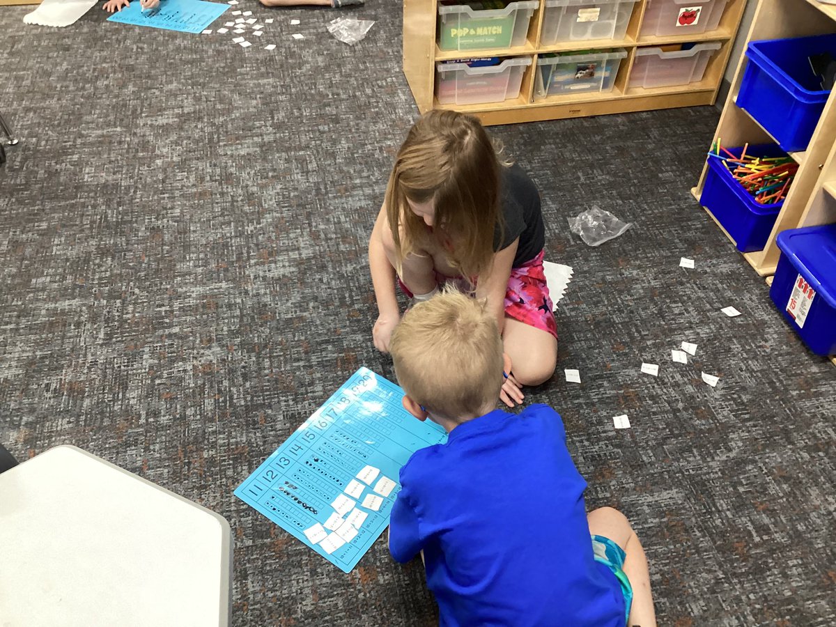 Practicing our teen numbers.  #reedsvillesd