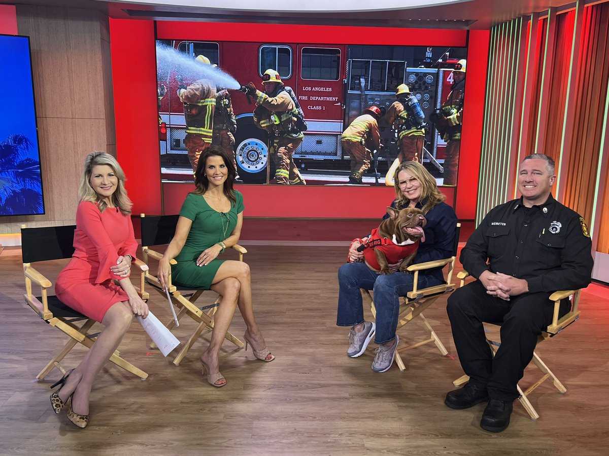 Raising funds for <a href="/LAFD/">LAFD 🔥</a> <a href="/LAFDFoundation/">LAFD Foundation</a> 
Your dog can be the next #howlinghero Visit www.support LAFD.org
<a href="/KTLA_Sandra/">Sandra Mitchell</a> <a href="/kalinarahal/">Kalina Rahal KTLA</a> <a href="/TheWendyBurch/">Wendy Burch</a> #lafd #ktla