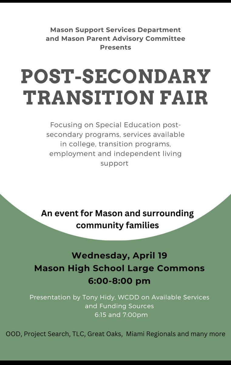 Just a week away!  We hope to see you there!  <a href="/MasonSchools/">Mason City Schools</a> <a href="/traceylcarson/">Tracey Carson</a> <a href="/bobby__dodd/">Bobby Dodd</a> <a href="/jodylbergman/">JodyLBergman</a>