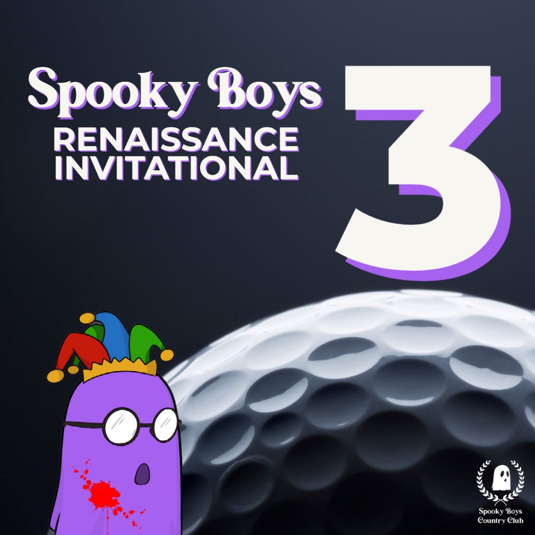 Only 3 more days until our Spooky Boys Renaissance Invitational! You still have time to sign up. Join us for our relaunch and meet the team! 
#nftevent #nftcommunity #spookyrise