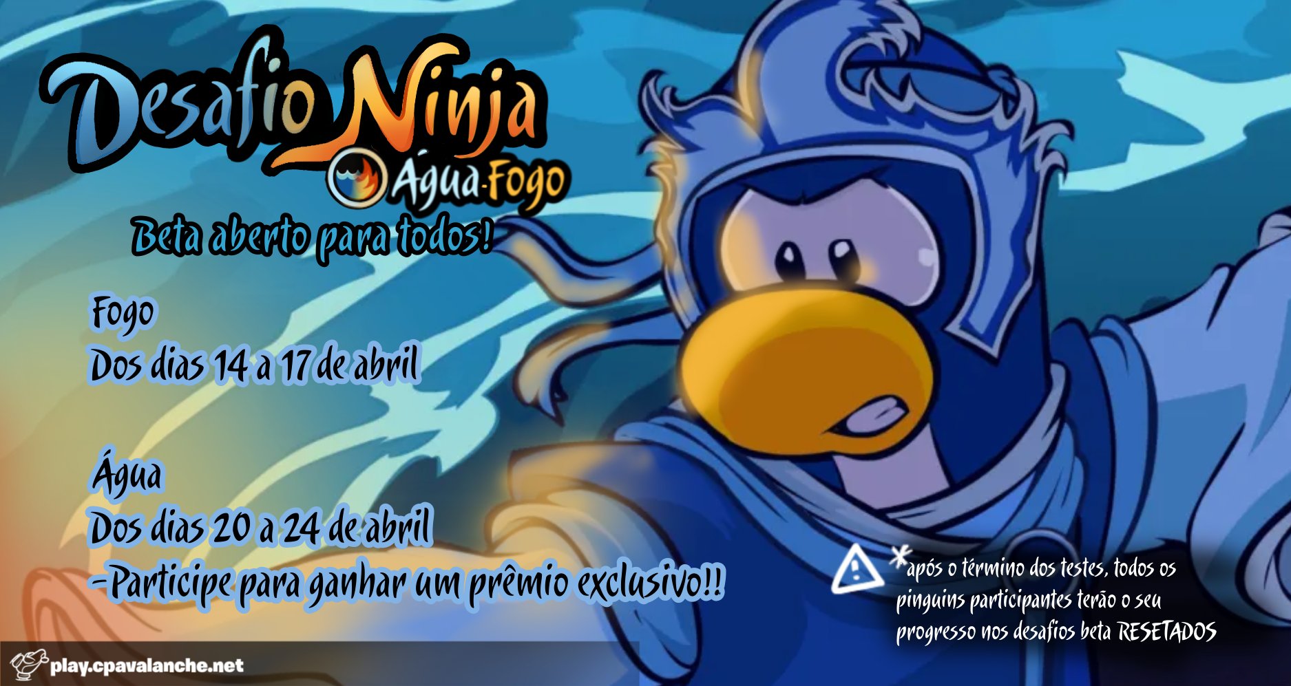 Club Penguin News: Ninja fogo e água