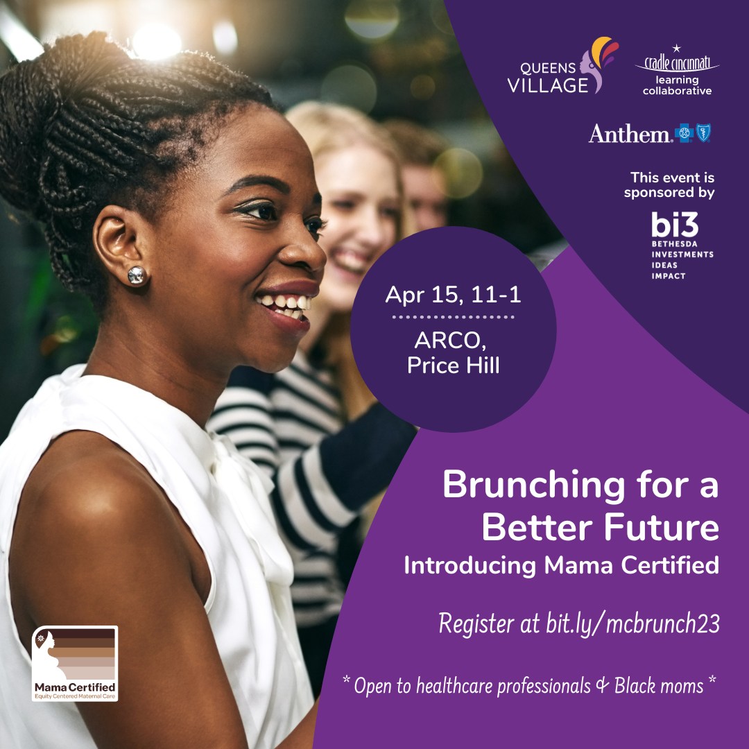Black moms and prenatal healthcare professionals: Have you signed up for this Saturday’s brunch, in honor of Black Maternal Health Week? #BMHW23 👇🏿 <a href="/QVCincy/">Queens Village</a> <a href="/CradleCincy/">Cradle Cincinnati</a> bit.ly/mcbrunch23