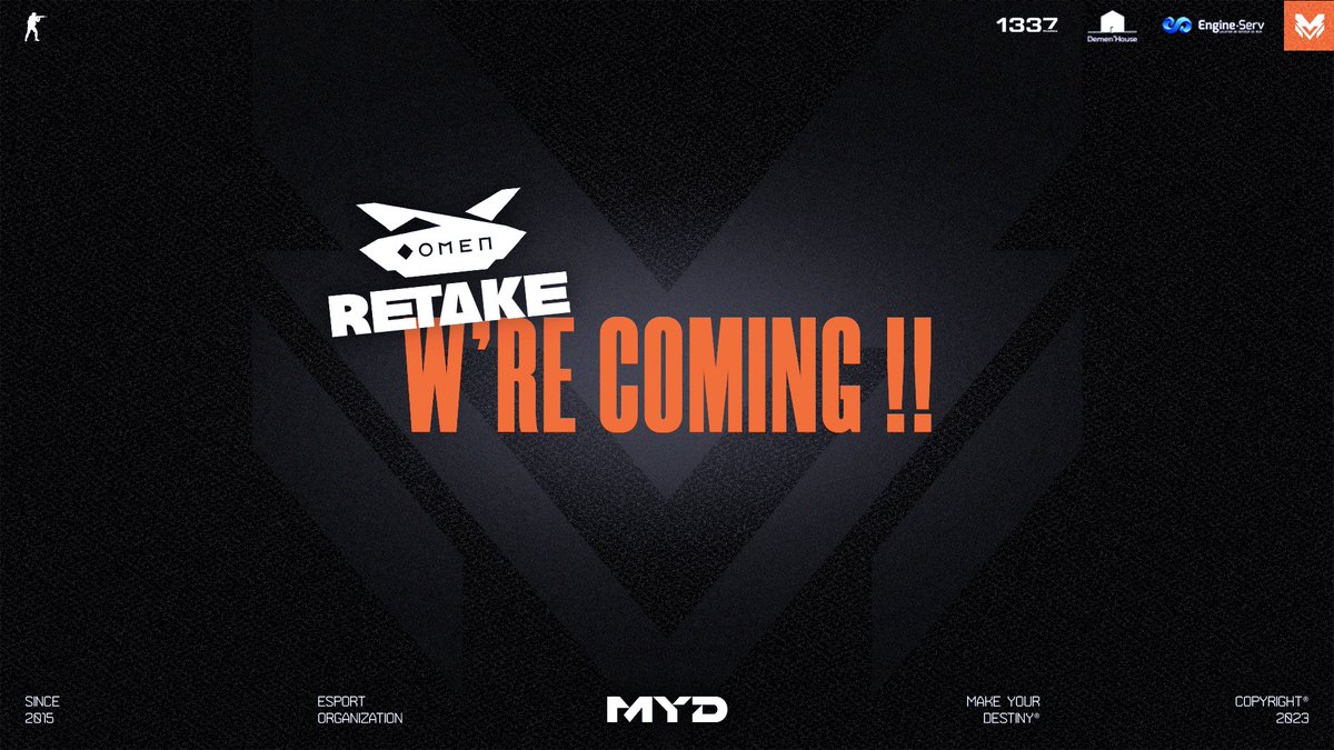 teamMYD's tweet photo. Belle nouvelle avant d'aller dormir, nous sommes invités au Take 1 Saison 6 de @letsRETAKE 🔫

On aborde le format et les détails demain, avant le match vital en #ESLMaster contre ... 🦊 https://t.co/0NldNltAge