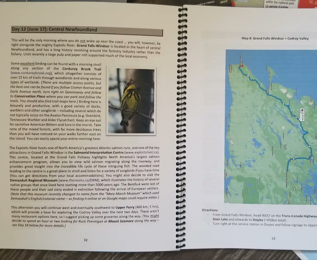 First DIY adventure package of 2023 in the mail! This 24-day custom itinerary is on its way to two clients who will be  birding and exploring across Newfoundland this June 😎

#BirdTheRock #BirdingNL #ExploreNL #DIYBirdingAdventure  #TourismMatters