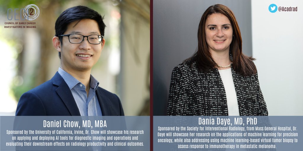 AcadRad's tweet photo. Join us as we congratulate the members of our #CECI2 council selected for Level-2! Starting this week we will showcase these #imaginginnovators weekly in anticipation of their time in Washington DC for #MedTech23!  

Details on this program &amp; these events: https://t.co/JvjU3c5wxS https://t.co/vitewmrwqh