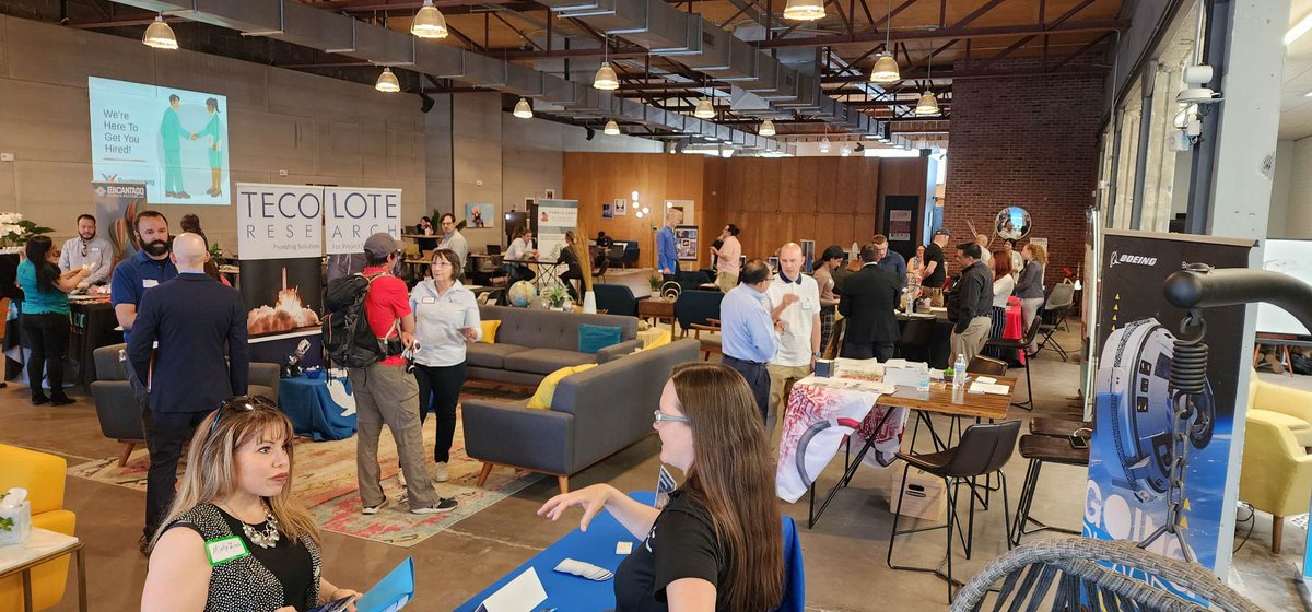 QStationNM's tweet photo. Great turnout for today's STEM Career Fair here at Q Station hosted by New Mexico STEMBoomerang and sponsored by The Encantado Foundation.
New Mexico's STEM employers are hiring!
#stemcareers #qstation https://t.co/UgwGSX4uVE
