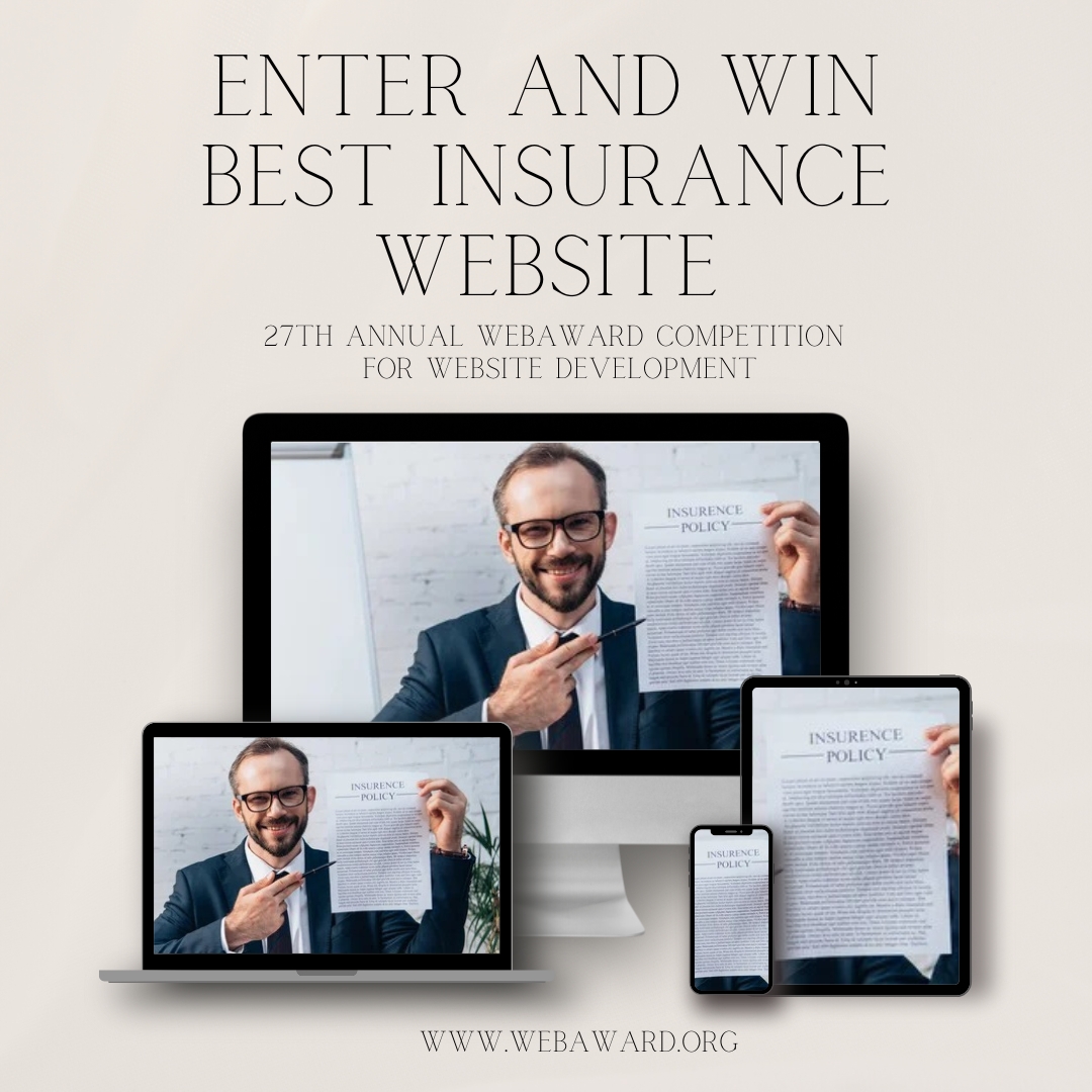 WebMarketAssoc's tweet photo. Win Best Insurance Website in the @WebMarketingAssoc 27th #WebAward for #WebsiteDevelopment at https://t.co/rV5ZhWn0W2.
#InsuranceMarketing #InsuranceNews #InsuranceTrends #Insurancewebsites #InsuranceWebDev #InsuranceAwards #BestInsuranceWebsite #InsuranceIndustry #Insurance https://t.co/b4Kw12MhNB