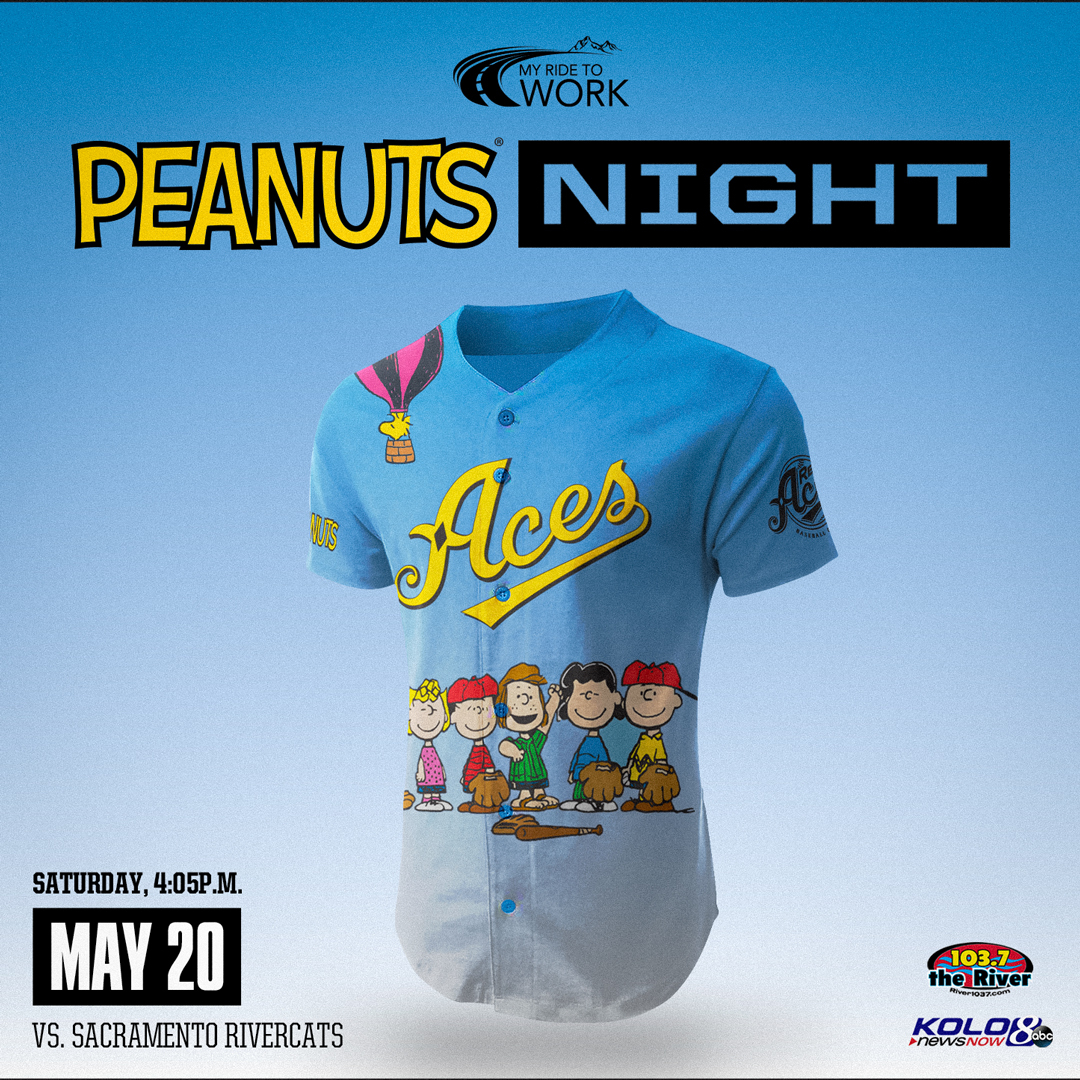 Reno Aces on X: 🥜 Peanuts Night 🥜 Bring your child (or inner child) out  to the ballpark on May 20 for Peanuts Night! Snoopy and the gang will be  featured on