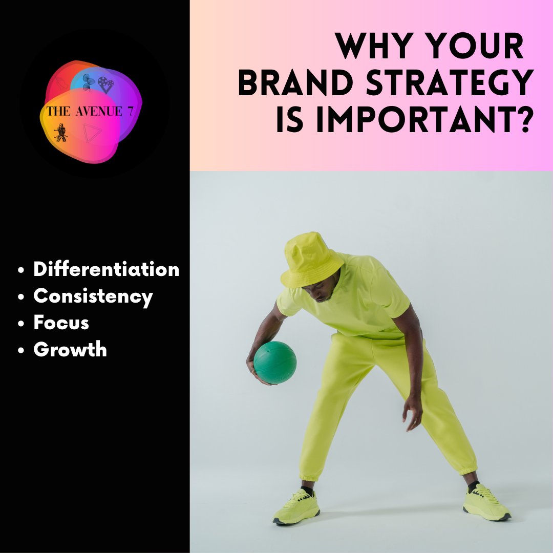 A well-crafted brand strategy is essential for any company that wants to stand out from the competition and establish a strong identity in the marketplace. 
theavenue7.com 

#brand #brandstrategy #gtmstrategy #socialmedia #BlackOwnedBusiness  #fullservicecreativestrategy