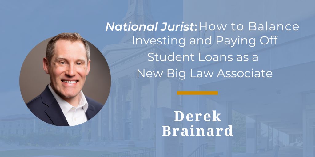 AccessLexInst's tweet photo. New #BigLaw associates may not know where to start when it comes to investing for their future while simultaneously paying off their #studentloans. Our National Director of Financial Education, Derek Brainard, gives his top tips in @NationalJurist.

https://t.co/08bxqslXZR https://t.co/ozw0njsZbx