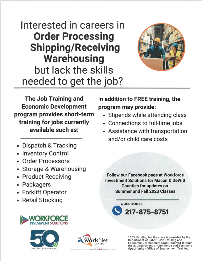 Could a career in logistics be the perfect fit for you? Learn more about available logistics career opportunities and FREE classes to get you the training, assistance, and connections you need to succeed! Classes are coming up soon in the Summer and Fall, so don't wait!
