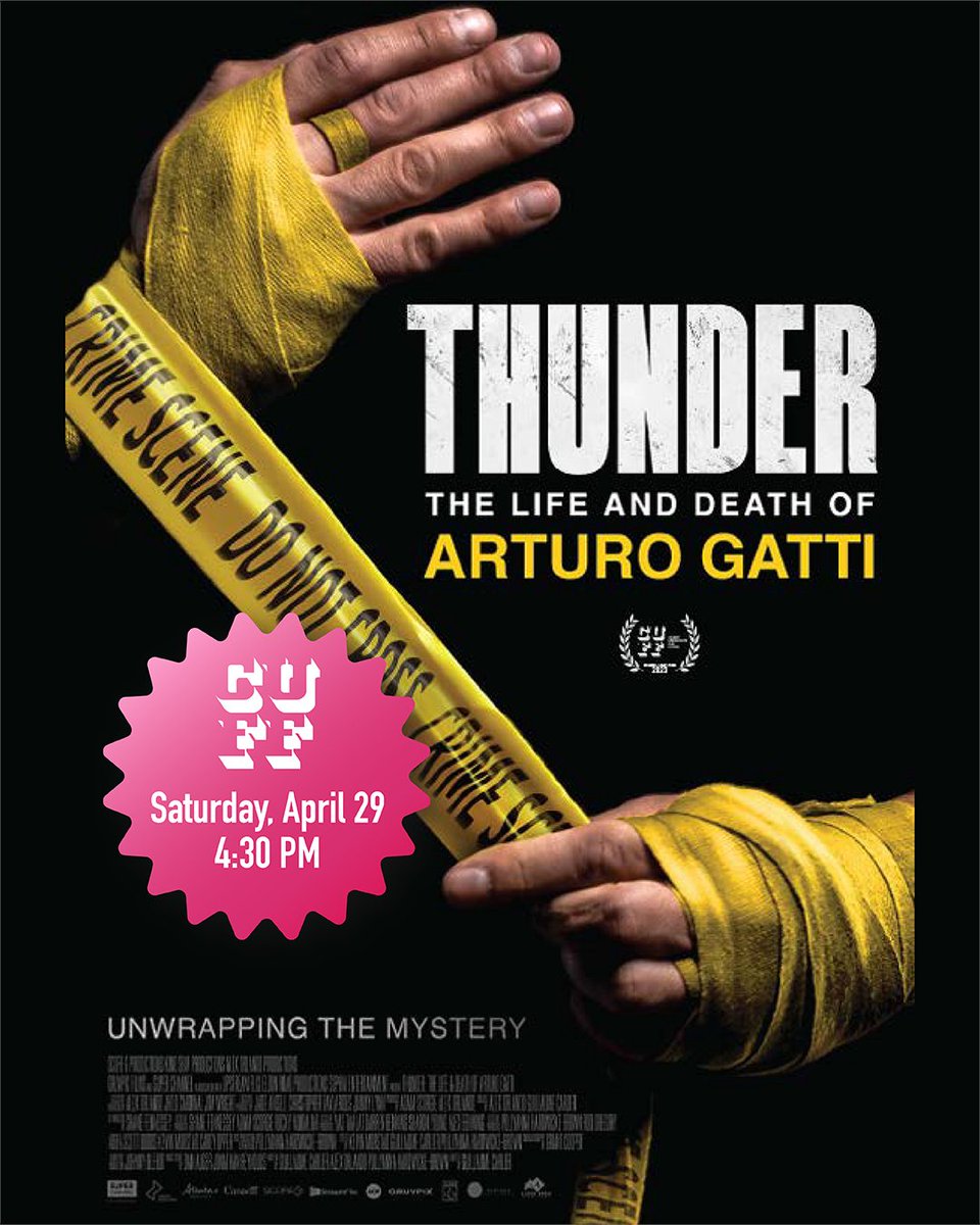 Calgary Underground Film (@cuff) on Twitter photo See the world premiere of the new true-crime series THUNDER: THE LIFE & DEATH OF ARTURO GATTI, from #yyc dir. Guillaume Carlier (<a href="/KinoSumProd/">Kino Sum Productions</a>). Arturo's story touches on boxing, mental health & the dark side of the press. A must-watch at #CUFF23!
🎥calgaryundergroundfilm.org/2023/thunder-t… See the world premiere of the new true-crime series THUNDER: THE LIFE & DEATH OF ARTURO GATTI, from #yyc dir. Guillaume Carlier (<a href="/KinoSumProd/">Kino Sum Productions</a>). Arturo's story touches on boxing, mental health & the dark side of the press. A must-watch at #CUFF23!
🎥calgaryundergroundfilm.org/2023/thunder-t…