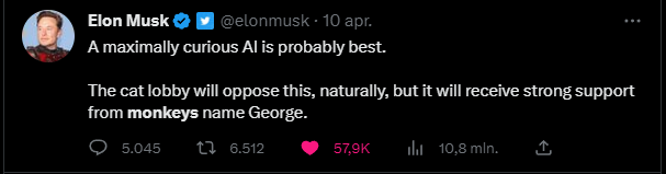 the_moonkeys's tweet photo. (3/7)

Why the mascot name is #GEORGE?
As you guess here comes Elon again, the dude loves tweeting about monkeys, check the image! https://t.co/BWBqFdM4C4