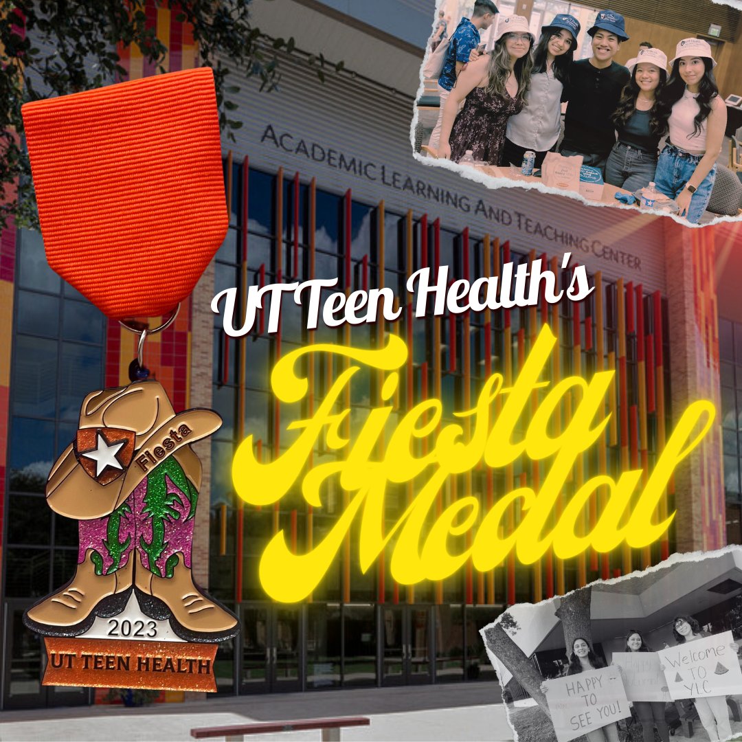 utteenhealthSA's tweet photo. #GIVEAWAY: RT &amp; Follow for a chance to win our BOOTiful 2023 UT Teen Health Fiesta Medal designed by Youth Leadership Council member Joleen B. 
The contest ends at 12:00 pm 4/19/23. Winners are required to pick up their medals at UT Health Science Center Long School of Medicine. https://t.co/mnYiji4yqL