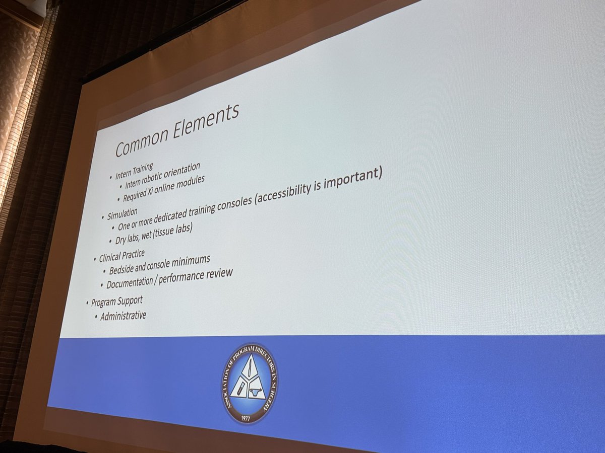 Robotic surgical education! If you aren’t here you are missing the best session! So excited to see interest in this topic <a href="/APDSurgery/">APDS surgery</a>.  Congrats to <a href="/CamilleLStewart/">Camille Stewart, MD</a> for organizing a great workshop. #roboticsurgery <a href="/PorterfieldJohn/">Dr. John Porterfield</a> <a href="/cagreen742/">Courtney Green</a> @