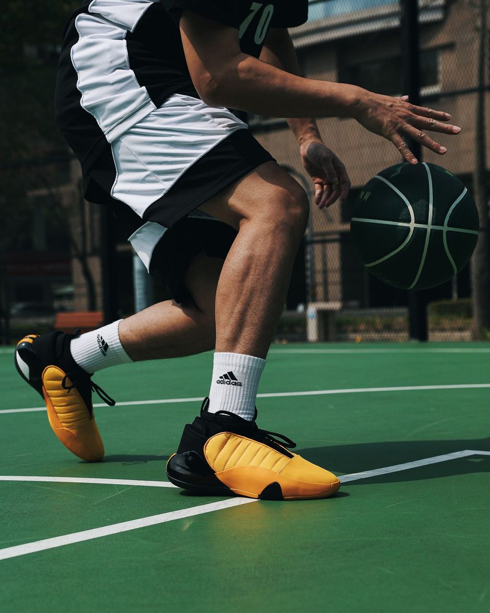 Available via adidas US 💛 adidas Harden Volume 7 'Yellow