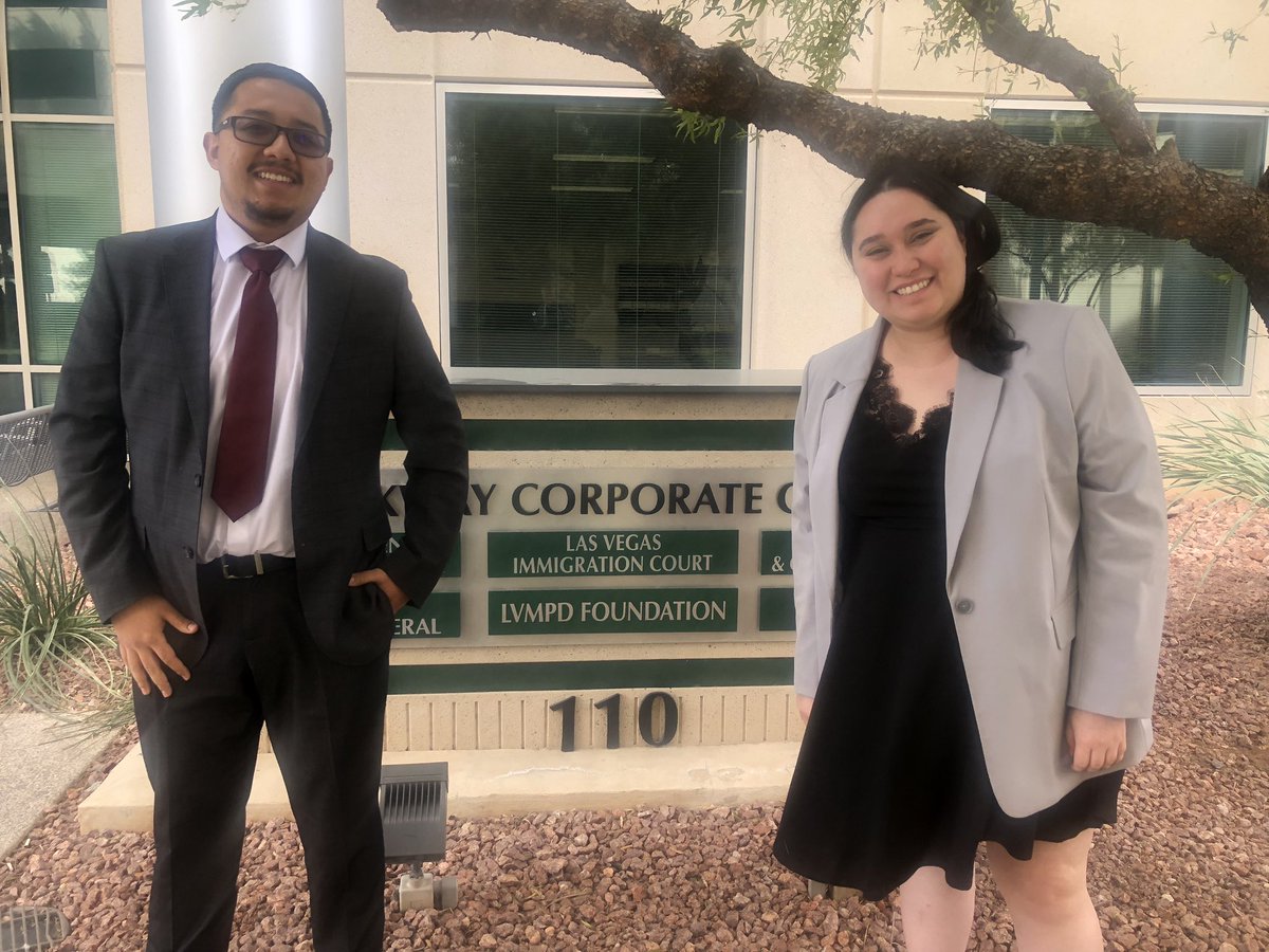 Congratulations to student attorneys Jessica Recaray-Valenzuela and Rudy Hernández, who successfully represented a man from Central America who is fighting deportation because he would be danger of torture.