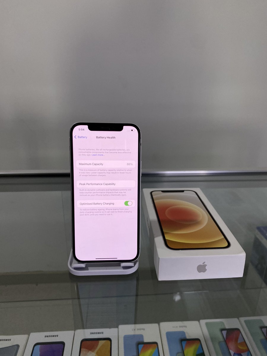 iPhone 12 64GB | 86% Battery Health | True Tone &amp; Face ID | Good Condition with light scratches on screen | K660,000

Contact us on WhatsApp 0886228509
Visit our shop in Lilongwe, Area 3, Jadil House, Next to Premier Bet.