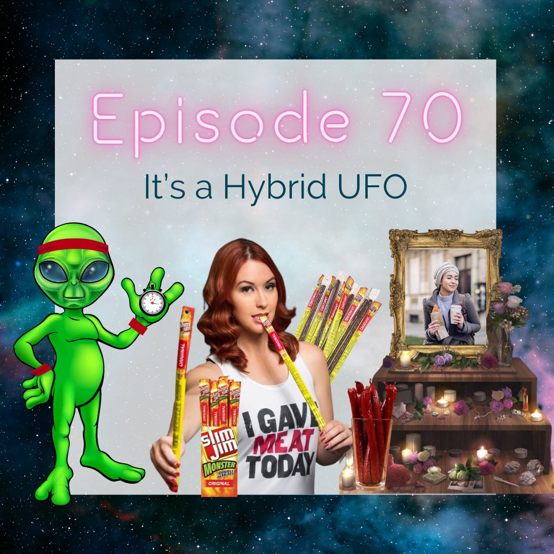 Episode 71 | "If you don't have matching outfits, you're not a cult."

This week Mindy shares a visitation dream with a Valentines Day twist. The duo also reads catnaps about alter, shrines, alien runners and slim jims.

Brooke also shares an article and website about how COVID-1