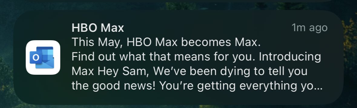 samuelemaus's tweet photo. How fucking stupid can they be. Why in god’s name would you not want to leverage the long-standing brand value of HBO in favor of a simple word with abysmal SEO https://t.co/j1U4lLXUdJ