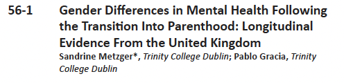 2/ Thursday at 11:00 - 12:15: regular session on "Gender Inequalities in Families" (chair: Chiara Pronzato; discussant: <a href="/LetiMencarini/">Letizia Mencarini</a>) <a href="/PopAssocAmerica/">PAA</a> #PAA2023 / <a href="/sm_metzger/">Sandrine Metzger</a>  <a href="/TCDsociology/">TCD Sociology</a>