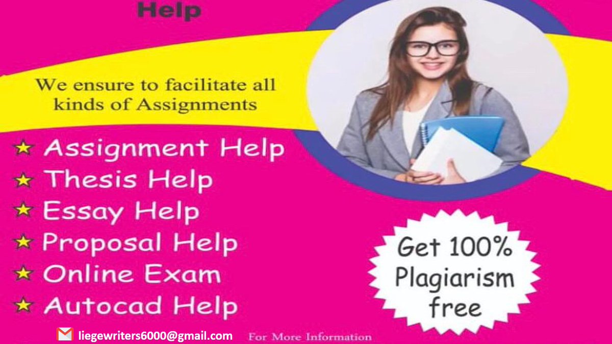 DO YOU HAVE ANY CLASS COURESWORK OR TROUBLING ASSIGNMENTS?

Leave the task to us! We offer Professionals Writing Help to assist you achieve get Good Grades in college.

SEND DM's OR EMAIL US FOR HELP!!

#CityUniLondon #CityStudentExperience #CityCass
#Chilwell #RMACHE #Sterling