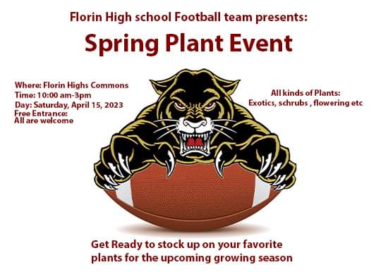 dalmcoach's tweet photo. Calling all plant lovers, come to a free event where you can buy or swap plants.  All types of plants are being sold.  

This event is being held by Florin High School football team, there is no entrace fee.   Hope to see you there.  

Share with your friends and family https://t.co/zWadsoaOKV