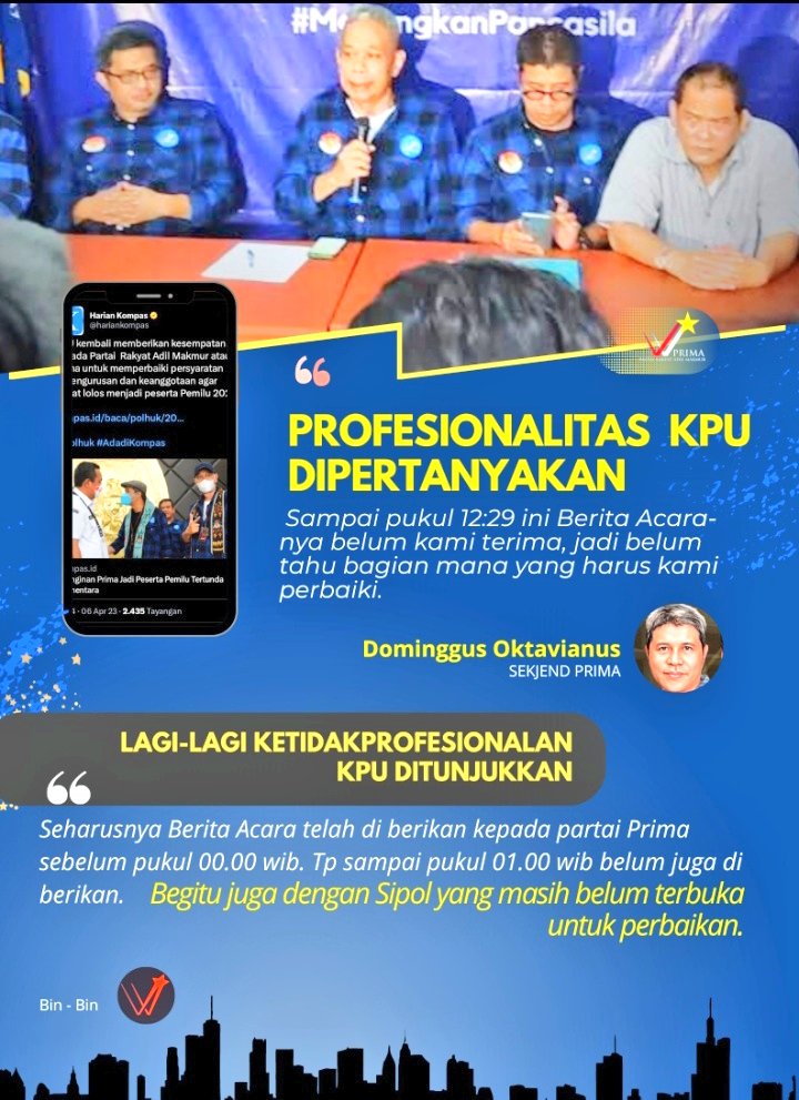 @KPU_Surabaya @KPU_JATIM @KPU_BONDOWOSO @prima_or_id @dpkprimaJakpus @DpwPrima @dpwprimapapua