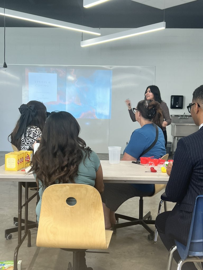 Kicking stress in the butt! #OCLSLeaders #OCLSGreatMinds