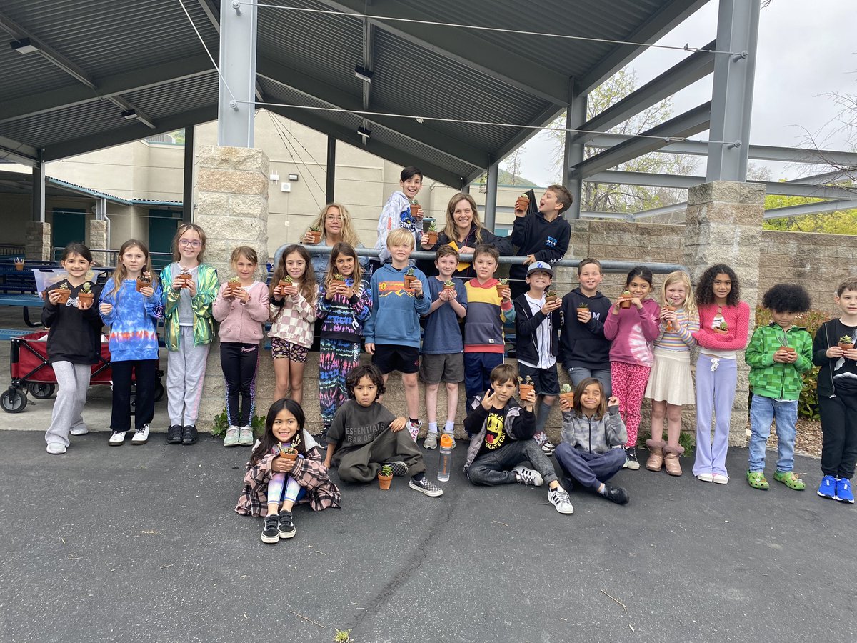 Bay Laurel second graders were lucky to have <a href="/LVMWD/">Las Virgenes MWD</a> come visit to teach them about conserving water and plant succulents to bring home. <a href="/BLDolphins/">Bay Laurel Dolphins</a> <a href="/LVUSD/">LVUSD</a>