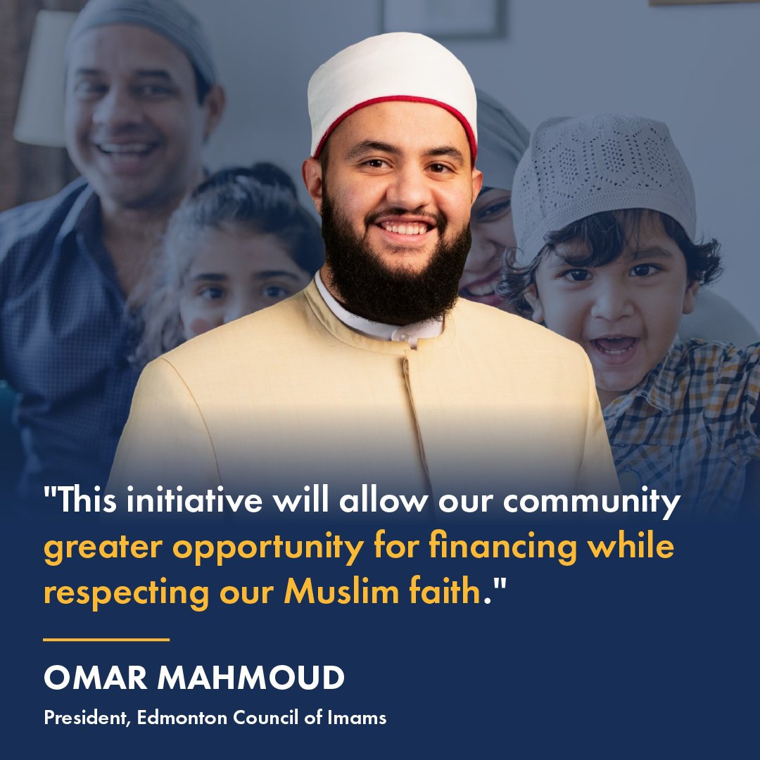 ABDanielleSmith's tweet photo. Canada's 🇨🇦 very first Mosque was built in Alberta in 1938 and today we are announcing another first!

Our province will establish additional banking options for our Muslim friends, making the dream of home ownership a reality for so many more families.

It's a win for Alberta's economy and a win for Alberta's Muslim community.
#cdnpoli #abpoli