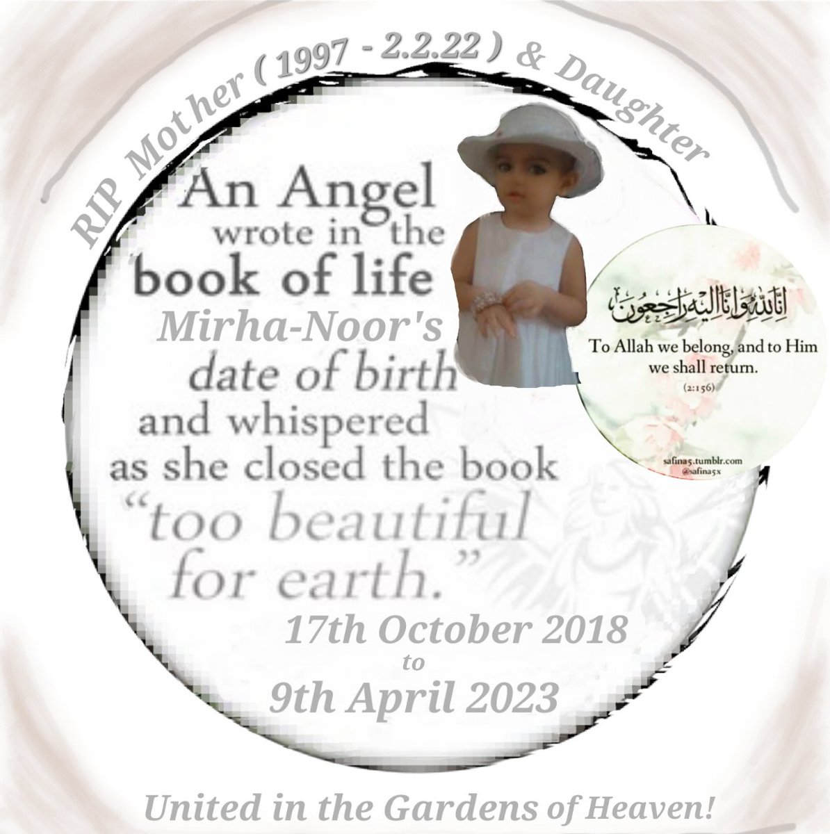 SheikhYazz's tweet photo. It didn't rain, it poured 😥😢
RIP Little angel with your mother. 💔💔💔💔💔💔💔 https://t.co/fOnk72Acmz