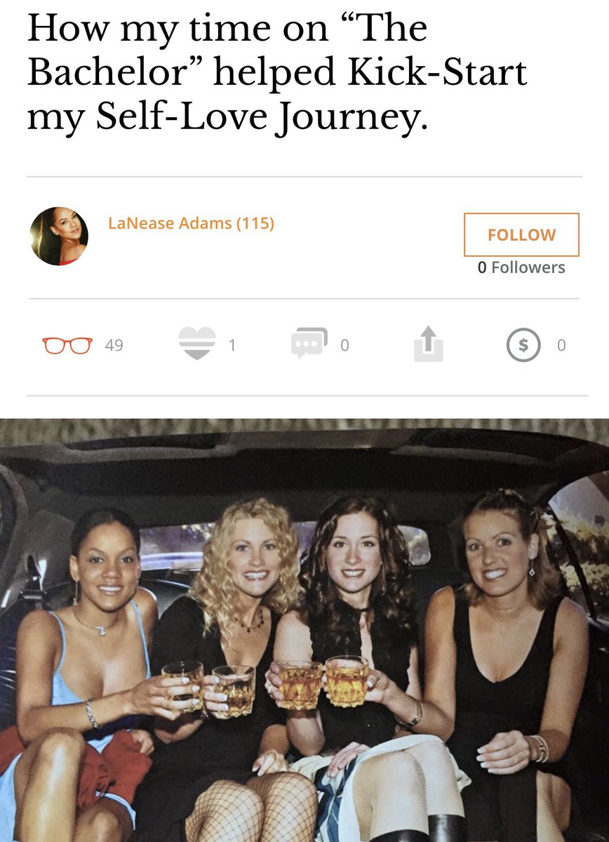 LaNeaseAdams's tweet photo. Thank you @elephantjournal for publishing my very first self-written article 🙀😊 https://t.co/ZjQEvxeBdT
#selflove #bachelornation https://t.co/dhfOHgzs37