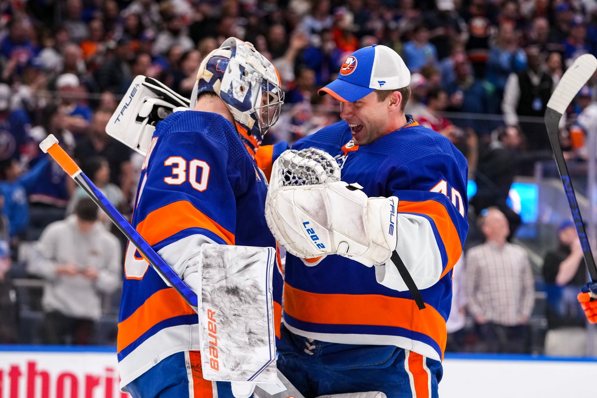 NYIslanders's tweet photo. ALWAYS

hug your goalie. https://t.co/hMFYbe30GK