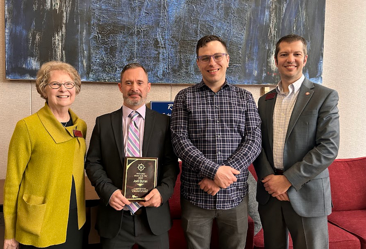 briangallini's tweet image. Congratulations to Joel Duran (JD'15) for receiving the @WillametteLaw Mentor of the Year Award at tonight's reception. What a privilege to recognize his service to our students &amp;amp; the guidance that all of our attorney-mentors provided to our students this year. #Appreciative