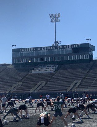 Had a great time at Eastern Michigan today! Thank you for your hospitality <a href="/M__Piatkowski/">COACH PIKE</a> <a href="/Coach_Creighton/">Chris Creighton</a> <a href="/SchillerWilson/">Wilson Schiller</a>